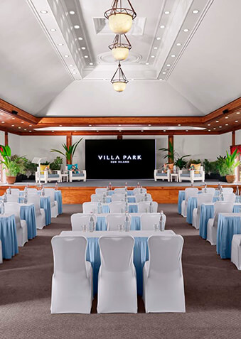 В Villa Park есть просторный зал для конференций и банкетов