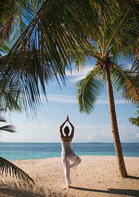 По острову разбросана масса локаций для йоги и медитаций