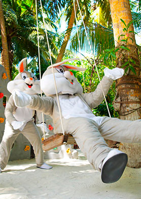 Вас приветствуют развеселые Пасхальные Кролики!