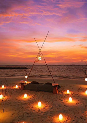 Насладиться романтическим ужином под звездами