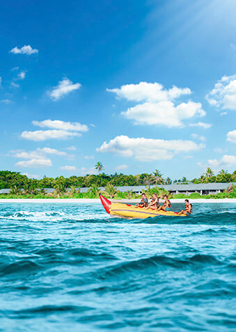 Водные активити для всей семьи в Jawakara Island Maldives