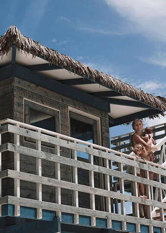 Мама с маленькими морскими волчатами в Crow's Nest