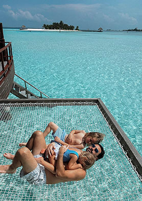 Отдыхать на надводной сети после прекрасного дня