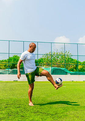 Мастер-класс по футбольному фристайлу