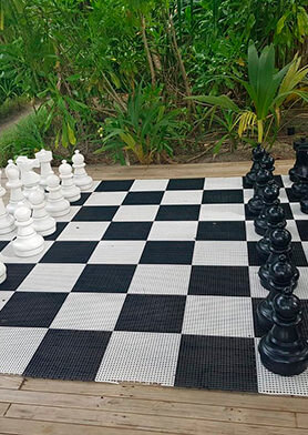 В такие макси-шахматы могли бы играть великаны!