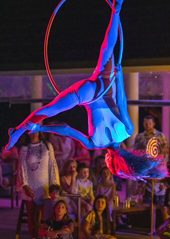 Акробатическое шоу – регулярно для гостей отеля