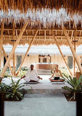 Аутентичный йога-павильон открыт для всех гостей