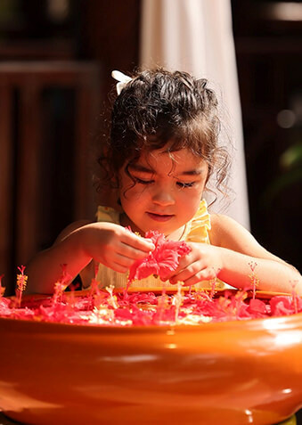 В меню Araamu Spa есть детские процедуры и семейные пакеты