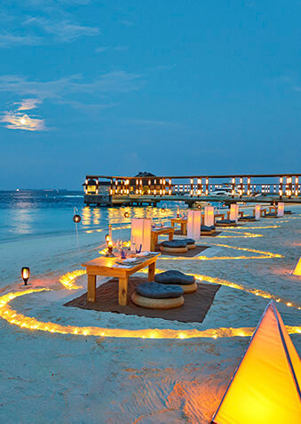 День влюбленных в самом романтическом отеле Мальдив