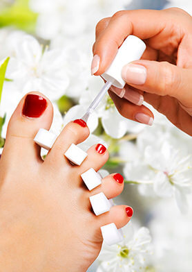 Если вы очень спешите, экспресс-педикюр!