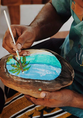 Освоить роспись по кокосу