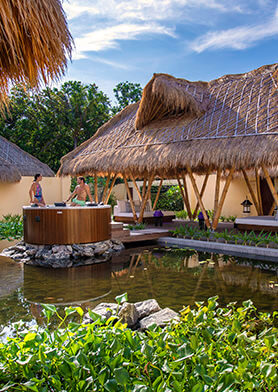 Велнес-зона Emerald Spa реализована в балийском стиле