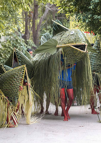 Bodu Mas – большая плетеная рыба на Курбан-байрам