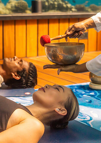 Эксклюзивный опыт: тибетские чаши в подводном 5.8 Undersea