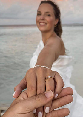 Сделать предложение на берегу океана