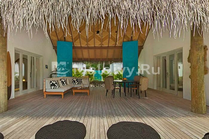 Зона отдыха полуоткрытой планировки